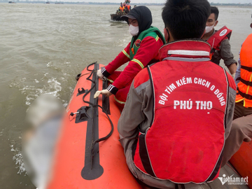 Tìm thấy thi thể nạn nhân thứ hai trong vụ chìm tàu ở Phú Thọ