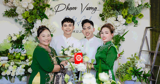 Hai chàng trai làm đám cưới ở Đồng Nai, khách đến đông ngoài tưởng tượng