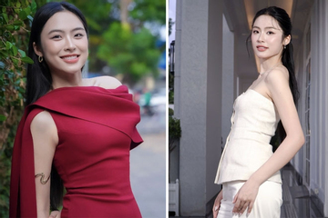 Á hậu quê Hải Phòng tăng 6 kg, vóc dáng 'mình hạc xương mai' thay đổi thế nào?