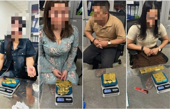 Giấu hơn 12kg nghi là vàng trong đồ lót, 4 hành khách bị bắt ở Nội Bài