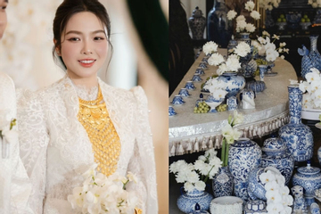 Đám cưới miền Tây 550 triệu gây sốt: 600 món gốm sứ biến nhà thành “cung điện”