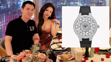 Huyền Baby đeo đồng hồ 4 tỷ đồng kỷ niệm 13 năm cưới