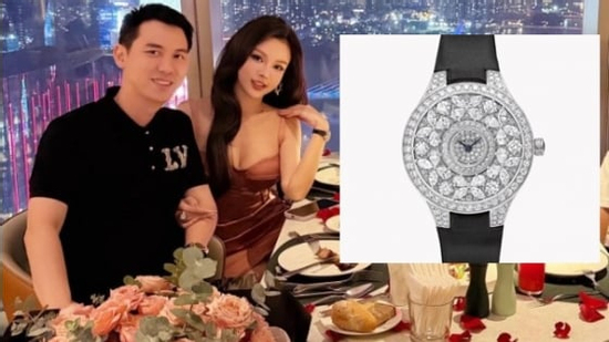 Huyền Baby đeo đồng hồ 4 tỷ đồng kỷ niệm 13 năm cưới