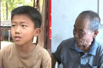 Cậu bé 9 tuổi giấu thịt ở trường mang về cho ông, cô giáo nói câu xúc động