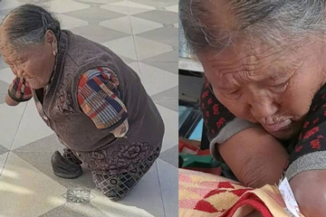 Người mẹ không tay chân dùng miệng làm việc, nuôi 3 con trưởng thành