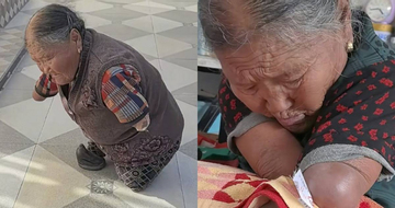 Người mẹ không tay chân dùng miệng làm việc, nuôi 3 con trưởng thành