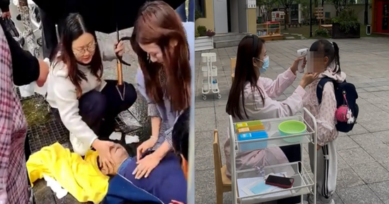 Cô gái quỳ giữa mưa cứu người lạ gây xúc động