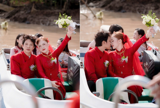 Chú rể Cà Mau lướt cano vượt 40km đi đón dâu hút nửa triệu lượt xem