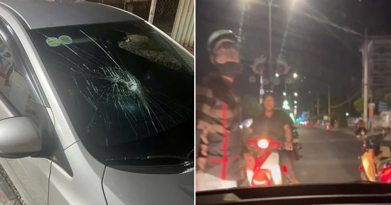 Bấm còi xin đường, tài xế ô tô bị nhóm đi xe ‘xì po’ chặn đầu đập vỡ kính