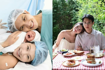 Một Á hậu Việt vừa đón con trai đầu lòng cùng chồng doanh nhân