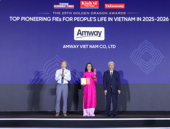 Amway Việt Nam  lần thứ 10 được vinh danh Giải thưởng Rồng Vàng