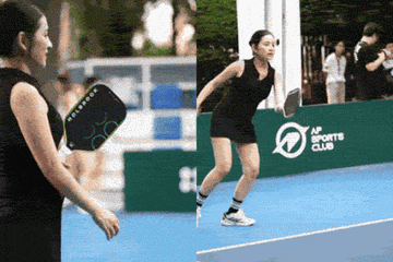 Mang thai đôi hơn 4 tháng nhưng Sara Lưu vẫn cầm vợt ra sân pickleball khiến nhiều người chú ý