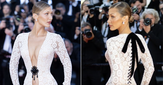 Chiếc váy hở bạo bất chấp lệnh cấm ở Cannes