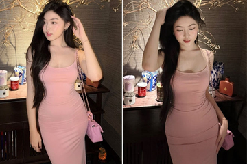 Lọ Lem nhà Quyền Linh diện đầm ôm sát, khoe body hết nước chấm
