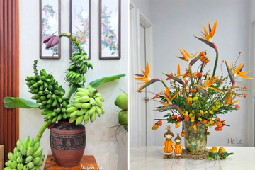Mẹ đảm trổ tài cắm bình hoa '0 đồng', làm dịu căn nhà mùa nắng nóng