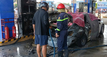 Nhận định ban đầu nguyên nhân 2 thiếu niên tử vong trong vụ cháy ô tô ở cây xăng