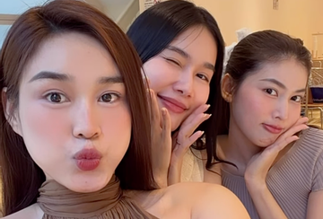 Đỗ Thị Hà hội ngộ Phương Anh và Ngọc Thảo mừng sinh nhật Á hậu 1