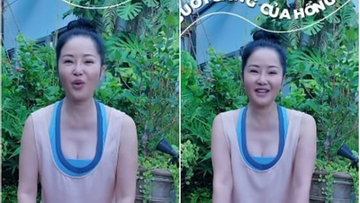 Diva Hồng Nhung chia sẻ cách giảm sưng mặt do thuốc điều trị ung thư