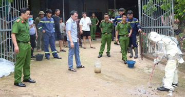 Công an xác minh hiện tượng lửa tự bốc cháy trên nền bê tông