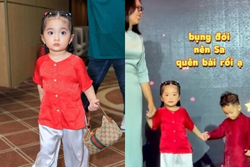 Ái nữ út nhà Khánh Thi - Phan Hiển bộc lộ năng khiếu nghệ thuật và chiều cao nổi bật