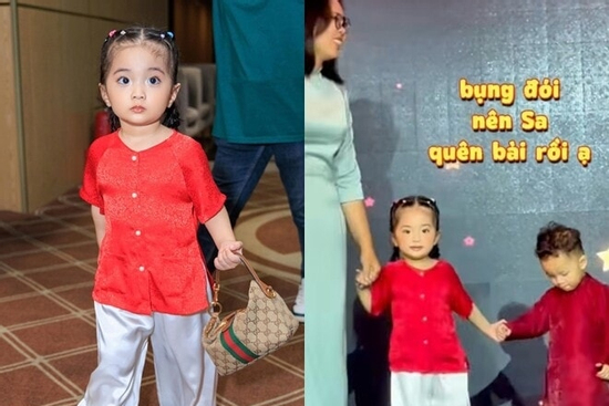 Ái nữ út nhà Khánh Thi - Phan Hiển bộc lộ năng khiếu nghệ thuật và chiều cao nổi bật