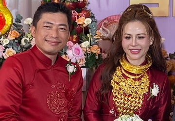 Sự thật tin diễn viên Kinh Quốc 'cưới lần 3, cô dâu đeo vàng trĩu cổ'