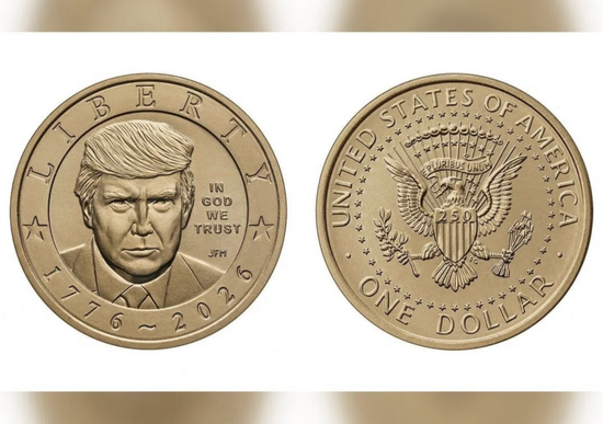 Mỹ sản xuất đồng xu 1 USD có hình ông Trump