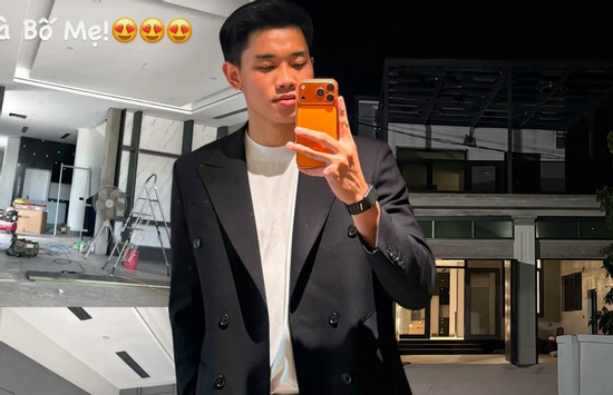 Đình Bắc tiếp tục hé lộ hình ảnh ngôi nhà xây báo hiếu bố mẹ ở Nghệ An, một chi tiết cho thấy ngày dọn vào ở đã rất gần