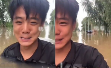 Nước ngập đến cổ mà nhân viên vẫn đi làm, ông chủ kinh hãi nhờ người giải cứu