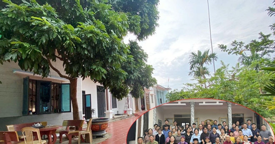 3 anh em họ ở Hưng Yên xây nhà chung sân, chung cổng trên mảnh đất 1.400m2