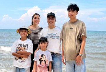 Ưng Hoàng Phúc chia sẻ ảnh con chung con riêng không khoảng cách
