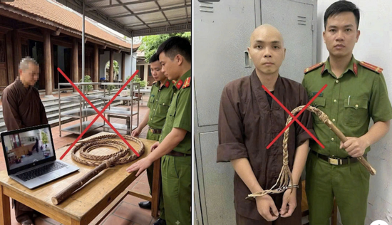 Công an Phú Thọ xử lý người đăng ảnh AI vụ 5 chú tiểu bị đánh ở chùa Bầu