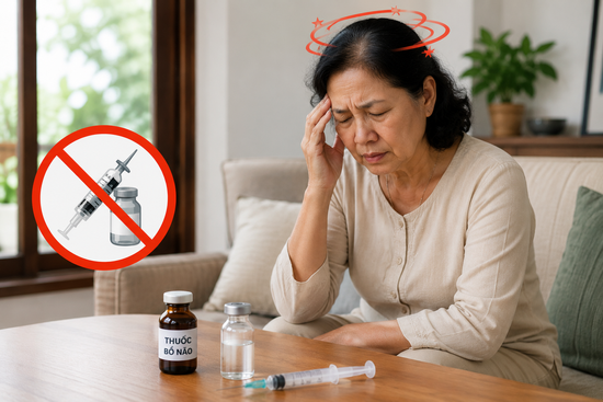 Hàng xóm định tiêm thuốc bổ não để hết chóng mặt, BS Nguyễn Lân Hiếu cảnh báo