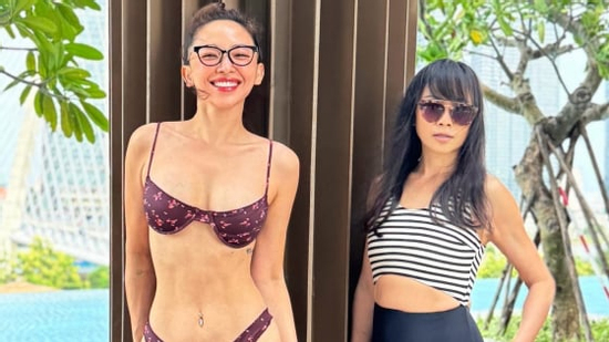 Tóc Tiên diện bikini, đọ dáng với mẹ sau tin đồn từ mặt
