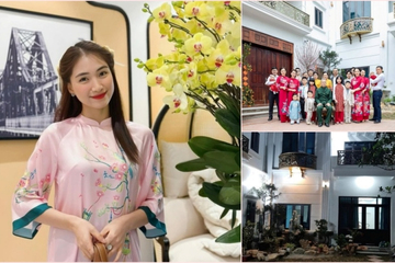 Cận cảnh biệt thự khang trang tại Bắc Ninh do Hòa Minzy xây tặng bố mẹ