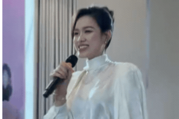 Hoa hậu Đỗ Hà bất ngờ trở thành tâm điểm khi xuất hiện tại một sự kiện giải trí