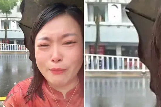 Bị chồng yêu cầu tự đi bộ đưa con đi học giữa trời mưa, người mẹ khóc lóc ầm ĩ giữa đường khiến dân mạng chia làm 2 phe