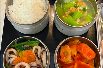 Chồng mang cơm trưa ăn cùng đồng nghiệp nữ