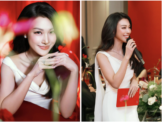 MC Hoàng Oanh lộ diện rạng rỡ, chiếc nhẫn ở ngón áp út gây chú ý
