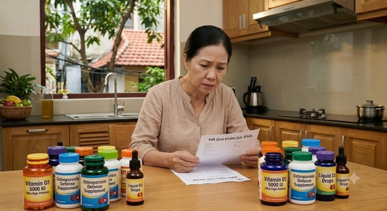 Tự bổ sung vitamin D để chống loãng xương: Từ 'thuốc bổ' thành mối nguy cho thận